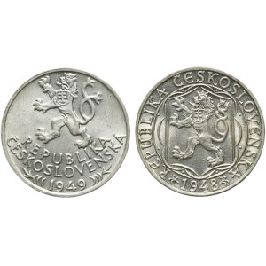 Set, Czechoslovakia, 100 Korun 1948-1949 (2 pcs.)