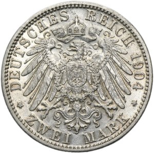 Germany, Kingdom of Bavaria, Otto, 2 Mark Munich 1904 D