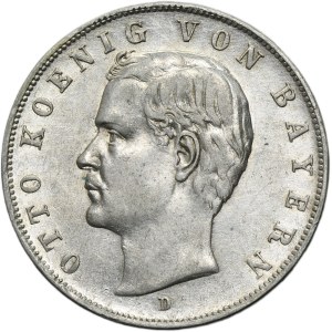 Deutschland, Königreich Bayern, Otto, 3 Mark München 1911 D