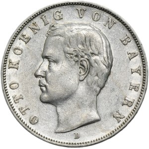 Germany, Bavaria, Otto, 3 Mark Munich 1910 D