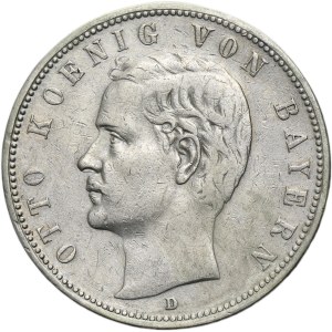 Germany, Bavaria, Otto, 5 Mark Munich 1902 D