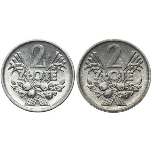 Zestaw, 2 złote 1970-1972 Jagody (2 szt.)