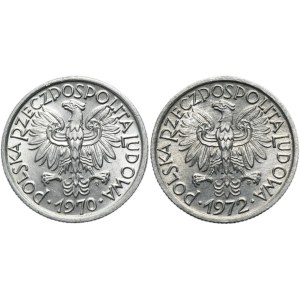 Zestaw, 2 złote 1970-1972 Jagody (2 szt.)