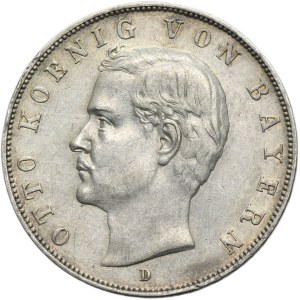 Germany, Bavaria, Otto, 3 Mark Munich 1910 D