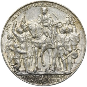 Germany, Kingdom of Prussia, Wilhelm II, 3 Mark Berlin 1913 A