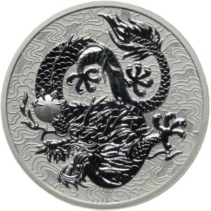 Australia, Elizabeth II, 1 Perth Dollar 2021 P - Chinese Myths and Legends, Dragon