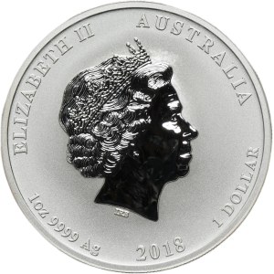 Australia, Elizabeth II, 1 Dollar Perth 2018 P - Dragon and Tiger