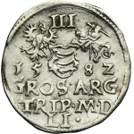 Stephen Bathory, 3 Groschen Vilnius 1582 - L/LI - RARE