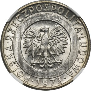 20 złotych 1973 Wieżowiec i kłosy - NGC MS66