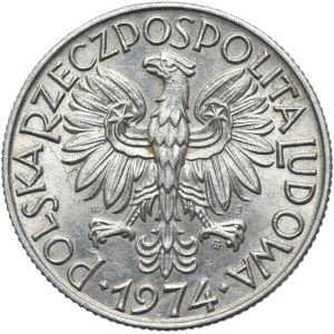 5 złotych 1974 Rybak - drobne słoneczko