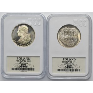 Zestaw, 200 złotych i 1.000 złotych (2szt.)