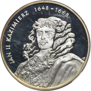 10 oro 2000 Jan II Kazimierz, busto - NGC PF67 ULTRA CAMEO