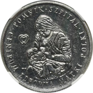 100 PLN 1985 Polish Mother's Memorial Health Center - NGC MS62
