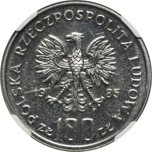 100 PLN 1985 Polish Mother's Memorial Health Center - NGC MS62