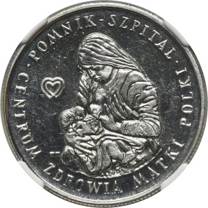 100 złotych 1985 Centrum Zdrowia Matki Polki - NGC MS63