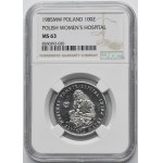 100 złotych 1985 Centrum Zdrowia Matki Polki - NGC MS63