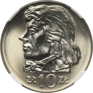 10 złotych 1972 Kościuszko - NGC UNC DETAILS