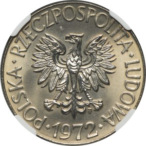 10 złotych 1972 Kościuszko - NGC MS64