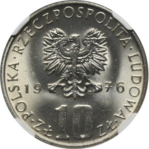 10 złotych 1976 Bolesław Prus - NGC MS64