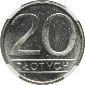 20 złotych 1986 - NGC MS65