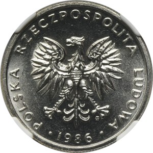 20 złotych 1986 - NGC MS65