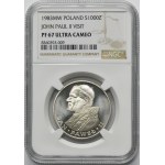 1.000 złotych 1983 Jan Paweł II - NGC PF67 ULTRA CAMEO