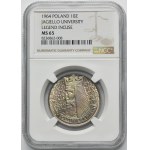 10 gold 1964 Casimir the Great - NGC MS65 - relief inscription on obverse