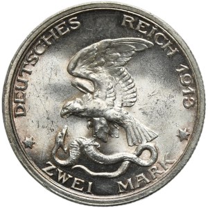 Germany, Kingdom of Prussia, Wilhelm II, 2 Mark Berlin 1913 A
