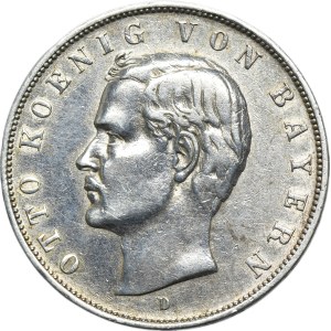 Germany, Bavaria, Otto, 3 Mark Munich 1909 D