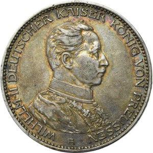 Germany, Kingdom of Prussia, Wilhelm II, 3 Mark Berlin 1914 A