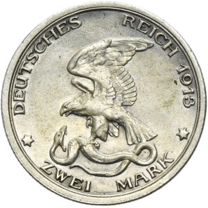 Germany, Kingdom of Prussia, Wilhelm II, 2 Mark Berlin 1913 A