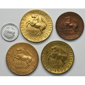Set, Germany, Westphalia, Mark (5 pcs.)