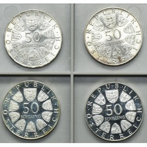 Set, Austria, Second Republic, 50 Schillings (4 pcs.)