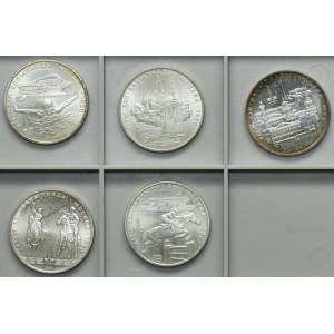 Set, Russia, USSR, 5 Rouble 1977-1980 (5 pcs.)