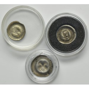 Set, Silesia, Hohlpfennig (3 pcs.)