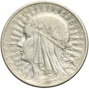 Głowa Kobiety, 10 złotych Londyn 1932