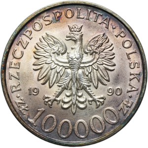 100.000 złotych 1990 Solidarność - TYP A