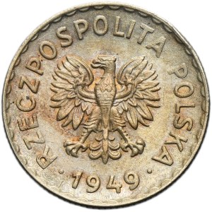 1 gold 1949 Miedzionikiel