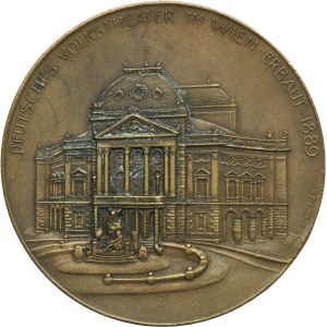 Austria, medaglia in occasione della morte di Ludwig Anzengruber
