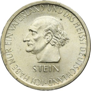 Germany, Weimar Republic, 3 Mark Berlin 1931 A - Heinrich von Stein