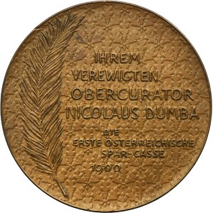 Austria, Medal on the Occasion of the Death of Nicolaus Dumba 1900
