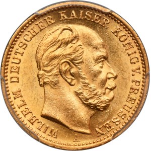 Germany, Kingdom of Prussia, Wilhelm I, 20 Mark Berlin 1872 A - PCGS MS63