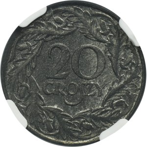 German Occupation, 20 groschen 1923 - NGC MS63