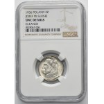 Piłsudski, 2 zloté 1936 - RARE - NGC UNC DETAILY