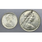 Set, Australia and Canada, Elizabeth II, 25 Cents and 50 Cents (2 pcs.)