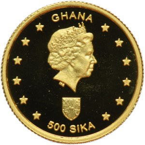 Ghana, 500 Sika 2002 - The Phoenician Ship
