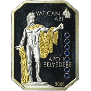 Cookove ostrovy, Alžbeta II, 5 USD 2009 - Apollo Belvedere
