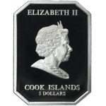 Cook Islands, Elizabeth II, 5 Dollars 2009 - Apollo Belwederski