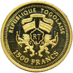 Togo, 1.500 Francs 2006 - Wolfgang Amadeus Mozart