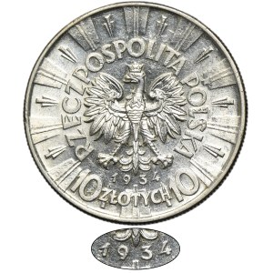 Piłsudski, 10 zlotých 1934 - RARE